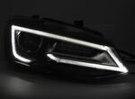 PHARES A LEDS "REAL DRL" FULL LEDS DESIGN VW POLO 6R/6C  (avec vrais feux de jour et clignotants à leds) AVEC FONCTION DTS -DYNAMIC TURN SYSTEM-(2009/03-2017)