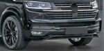 LAME DE PARE CHOC AVANT VW BUS T6.1 STANDARD PHASE 2 A STYLE PIANO BLACK FINISH (05-2019/2024)