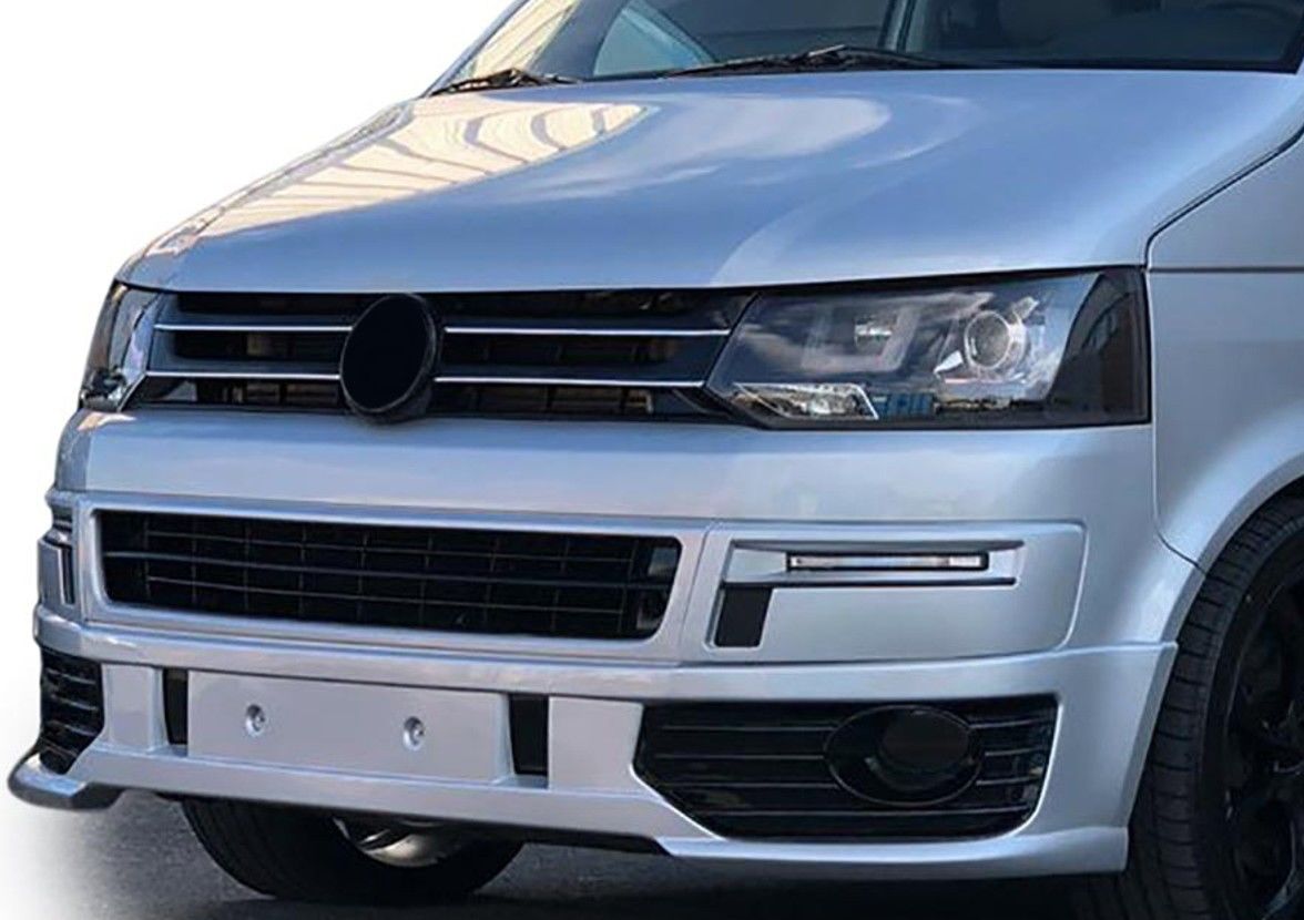 Becquet Lèvre Pare-chocs Avant Pour VW Transporter T5.1 Facelift 2010-2015 - ABS - Améliore L'aérodynamisme Et Le Style - 5