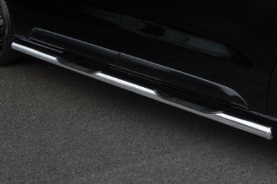 BAS DE CAISSE TUBULAIRES INOX CHROMES 60mm CITROEN BERLINGO 4 Version M (2018+)OU PEUGEOT RIFTER Version L1 (2018+)