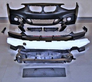 PARE CHOC AVANT COMPLET BMW SERIE 1 F20/F21 PHASE 1 LOOK M2 AVEC LAME M PERFORMANCE (2011/03-2015)
