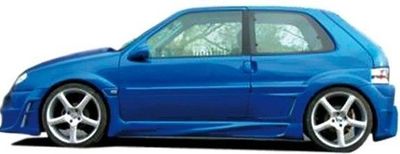 JEU DE BAS DE CAISSE + EXTENSIONS D 'AILES CITROEN SAXO 3 PORTES "TITAN" CPN DESIGN(1996/2003)