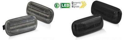 JEU DE 2 REPETITEURS A LEDS AVEC FONCTION DTS - DYNAMIC TURN SIGNAL - GAMME AUDI (A4/S4 B6 2001/2004 - A4/S4/RS4 B7 2004/2008 -TT 8J 2006/2010 - A3 8P 2005/2012 - A6/S6 C5 2001/2004 - A8 D3 2002-2009)