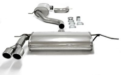 LIGNE D'ECHAPPEMENT EN INOX VW SCIROCCO 1.4TSi/1.8TFSi/2.0L TFSi (DIAMETRE 76mm HOMOLOGUEE TUV ET SORTIE DOUBLE RONDE de 80mm)