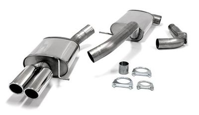 LIGNE D'ECHAPPEMENT EN INOX VW PASSAT 3C BERLINE,KOMBI OU CC 1.8TSi/2.0L TFSi 2005/2010 (DIAMETRE 76mm HOMOLOGUEE TUV ET SORTIE DOUBLE RONDE de 80mm)