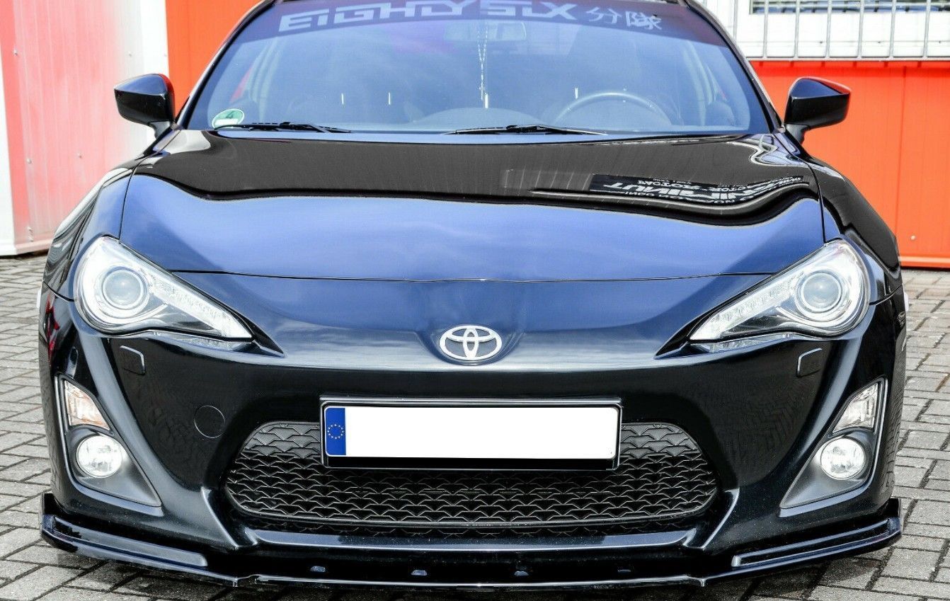 Becquet De Lèvre Pare-chocs Avant Noir Brillant - Pour Toyota GT86/FT86-S 2012-2016 - ABS - Kit D'installation Inclus - 8