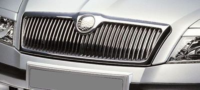 PROFILES DE CALANDRE CHROMES SKODA OCTAVIA II PHASE 1 (2005/11-2008)