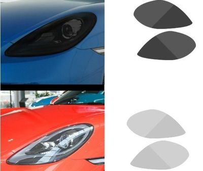 FILM DE PROTECTION OU OPACIFIANT POUR PHARES PORSCHE BOXSTER OU CAYMAN 718 (2016/2020)