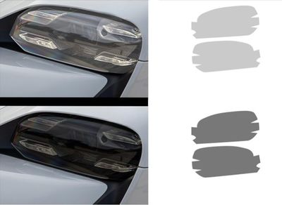 FILM DE PROTECTION OU OPACIFIANT POUR PHARES PORSCHE TAYCAN (2019+)
