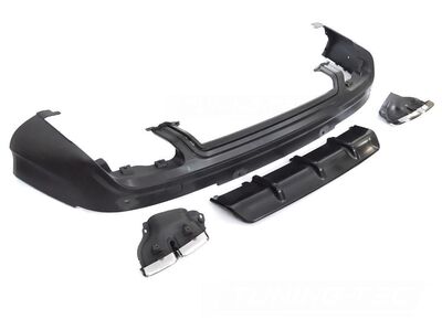 RAJOUT DE DIFFUSEUR ARRIERE EN ABS AUDI Q7 4L/4L9 STANDARD LOOK S LINE (2005/2015)