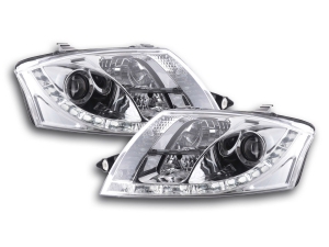 PHARES A LEDS DEVIL EYES "DRL LOOK" AUDI TT 8N AVEC CONNECTEUR 10 PINS (1998/2006)