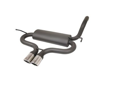 SILENCIEUX ARRIERE ACIER/INOX TYPE DUAL CENTRAL TOYOTA AYGO 1.0L (2005/2011),CITROEN C1 (2005/2014),PEUGEOT 107 (2005/2014)