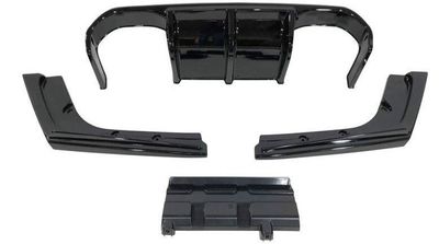 DIFFUSEUR ARRIERE + SPLITTERS LATERAUX (ABS PIANO BLACK) BMW SERIE 3 F30/F31 PACK M "EVO II" (2011/2019)