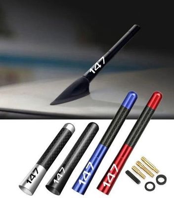 ANTENNE DE TOIT ALU/CARBONE LOOK AVEC LOGO 147