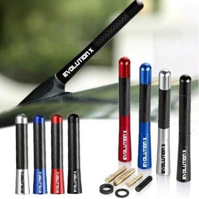 ANTENNE DE TOIT ALU/CARBONE LOOK AVEC LOGO EVOLUTION X