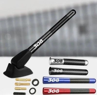 ANTENNE DE TOIT ALU/CARBONE LOOK AVEC LOGO 308