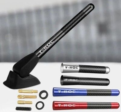 ANTENNE DE TOIT ALU/CARBONE LOOK AVEC LOGO T-ROC