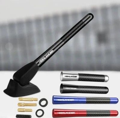 ANTENNE DE TOIT ALU/CARBONE LOOK AVEC LOGO HIGNLANDER