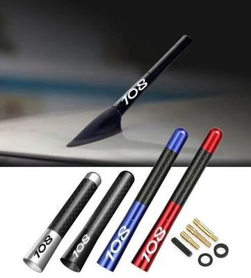 ANTENNE DE TOIT ALU/CARBONE LOOK AVEC LOGO 108