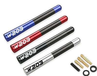 ANTENNE DE TOIT ALU/CARBONE LOOK AVEC LOGO W203