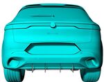 DIFFUSEUR ARRIERE (RAJOUT CENTRAL EN 2 PARTIES) ALFA ROMEO TONALE CNC "DTM LOOK" (2022+)