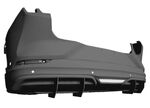 DIFFUSEUR ARRIERE (RAJOUT CENTRAL EN 2 PARTIES) FORD MUSTANG MACH-E "DTM LOOK" (2021/2024)
