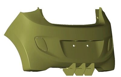 RAJOUTS DE DIFFUSEUR ARRIERE HYUNDAI I10 II STANDARD PHASE 2 CNC "DTM LOOK" (2013/2018)
