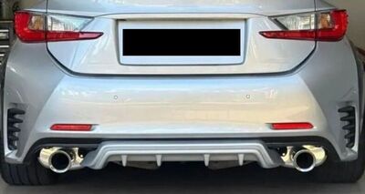 RAJOUT CENTRAL DE DIFFUSEUR ARRIERE LOOK DIFFUSEUR LEXUS RC  "DTM LOOK" (2014/2018)