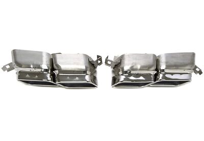 EMBOUTS D'ECHAPPEMENT INOX BMW SERIE 7 F01 V1 LOOK QUAD (2008/2015)