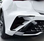 SPLITTERS LATERAUX "KNIFE" DE PARE CHOC ARRIERE AUDI A3 8Y STANDARD,S LINE/S3 OU RS3 PHASE 2 (2024+)