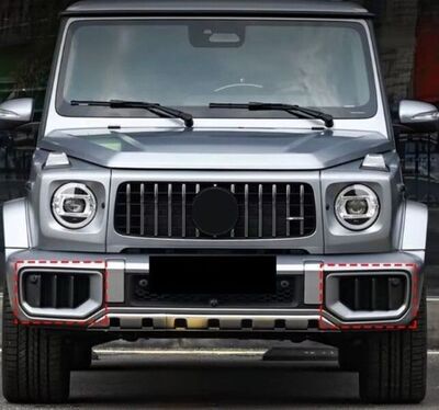 ENJOLIVEURS DE GRILLES LATERALES DE PARE CHOC AVANT MERCEDES CLASSE G W463/W464/W465 G63 AMG(04-2024+)