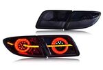 FEUX A LEDS MAZDA 6 LIMOUSINE TYPE GG AVEC LIGNOTANTS DTS - DYNAMIC TURN SIGNAL - (2002/08-2007)