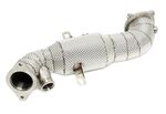 TUBE DE DESCENTE "DOWNPIPE" EN INOX avec bouclier thermique et catalyseur POUR ALFA ROMEO GIULIA 2.0L TURBO / ALFA ROMEO STELVIO 2.0L TURBO Q4 (2017+)