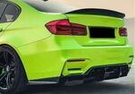 DIFFUSEUR ARRIERE + SPLITTERS LATERAUX EN CARBONE BMW M3 F80 OU M4 F82 "MAXI EVO PSM STYLE" (2014/2019)