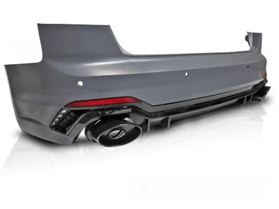 PARE CHOC ARRIERE AUDI A4 B9 8W BERLINE STANDARD PHASE 1 BLACK EDITION (08-2015/04-2019)