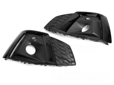 GRILLES LATERALES DE PARE CHOC AVANT TYPE S5 (AVEC ACC) AUDI S5/SLINE B9 F5 PHASE 1 (2016/03-2019)