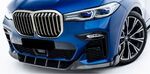 LAME DE PARE CHOC AVANT EN CARBONE BMW X7 PACK M PHASE 1 (2018/2022)