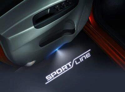 ECLAIRAGE WELCOME LIGHT siglé GAMME SKODA SPORTLINE