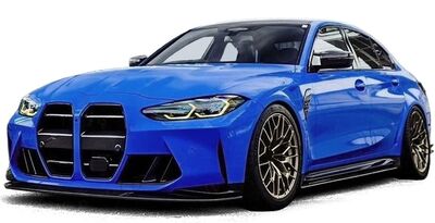 LAME DE PARE CHOC AVANT 3 PARTIES BMW M3 G80/G81 OU M4 G82/G83 PHASE 1 CPTS (2021+)