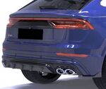 SPLITTER CENTRAL DE PARE CHOC ARRIERE AUDI SQ8 PHASE 1 "DTM LOOK" GCPA DESIGN (2020/2023)