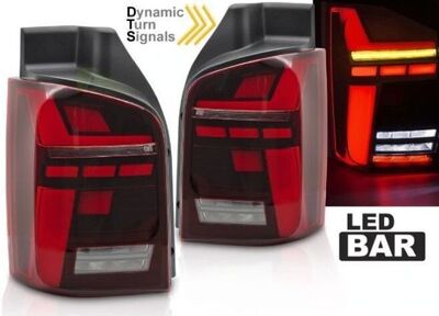 FEUX A LEDS FULL LEDS /LEDS BAR WELCOME LIGHT VW BUS T5 AVEC FONCTION "DTS" DYNAMIC TURN SIGNAL V4 (2003/2015)