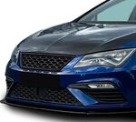 CALANDRE SANS SIGLE SEAT LEON 5F PHASE 2 LOOK FR "PIANO BLACK" (2017/2020)