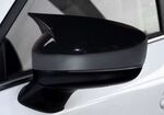 JEU DE COQUES DE RETROS "HORN SHAPE" PIANO BLACK OU CARBONE LOOK MAZDA CX-5 II (2017/2023)