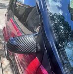 COQUES DE RÉTROVISEURS "HORN SHAPE" PIANO BLACK OU CARBONE LOOK SMART 451 (2007/2014) OU SMART FORTWO 453 (2015/2021)