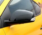 COQUES DE RETROS PIANO BLACK OU CARBONE LOOK RENAULT MEGANE III (2008/2015) (REMPLACEMENT)