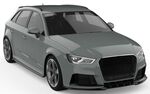 LAME DE PARE CHOC AVANT AUDI RS3 8V PHASE 1 GCPA DESIGN (2015/2017)
