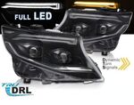 PHARES A LEDS TUBE LIGHT "FULL LEDS" MERCEDES VITO W447 OU CLASSE V W447 "BLACK EDITION" DTS -DYNAMIC TURN SIGNAL - V3 (2014/2023)