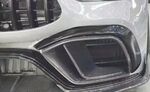 ENJOLIVEURS D'ENTREES D'AIR DE PARE CHOC AVANT EN CARBONE MERCEDES GT 63AMG COUPE V8 4 PORTES X290 (2019/2023)