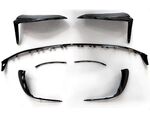SET AERO 7 PIECES DE PARE CHOCS AVANT PIANO BLACK MERCEDES CLASSE C W206 C43AMG PHASE 1 (07-2021+)