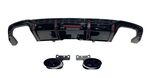 DIFFUSEUR DE PARE CHOC ARRIERE PIANO BLACK LOOK RS5 AUDI A5 B9 S LINE / S5 PHASE 1 (2015/2019)